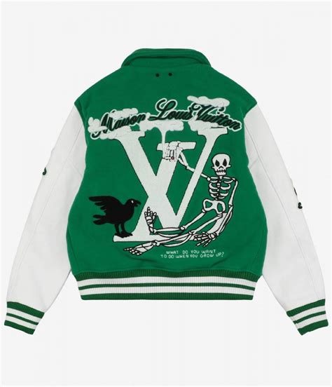 louis vuitton jacquard jacket|louis vuitton varsity jacket.